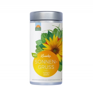 Bio-Kräutertee Teedose Sonnengruß