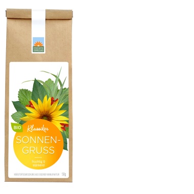 Bio-Kräutertee Sonnengruß Papiertüte
