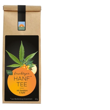 Bio-Kräutertee Fruchtiger Hanftee Papiertüte